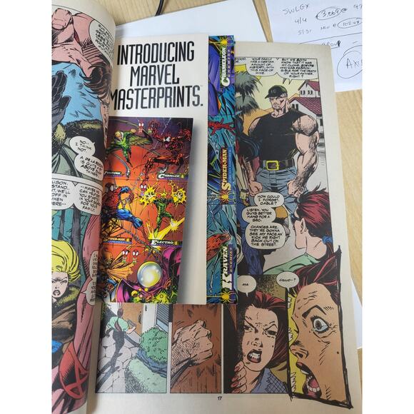 X-Force #34 (1994) Marvel Comics NM 3 Marvel Masterprints Cards Inside - Picture 7 of 7